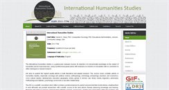 Desktop Screenshot of ihs-humanities.com